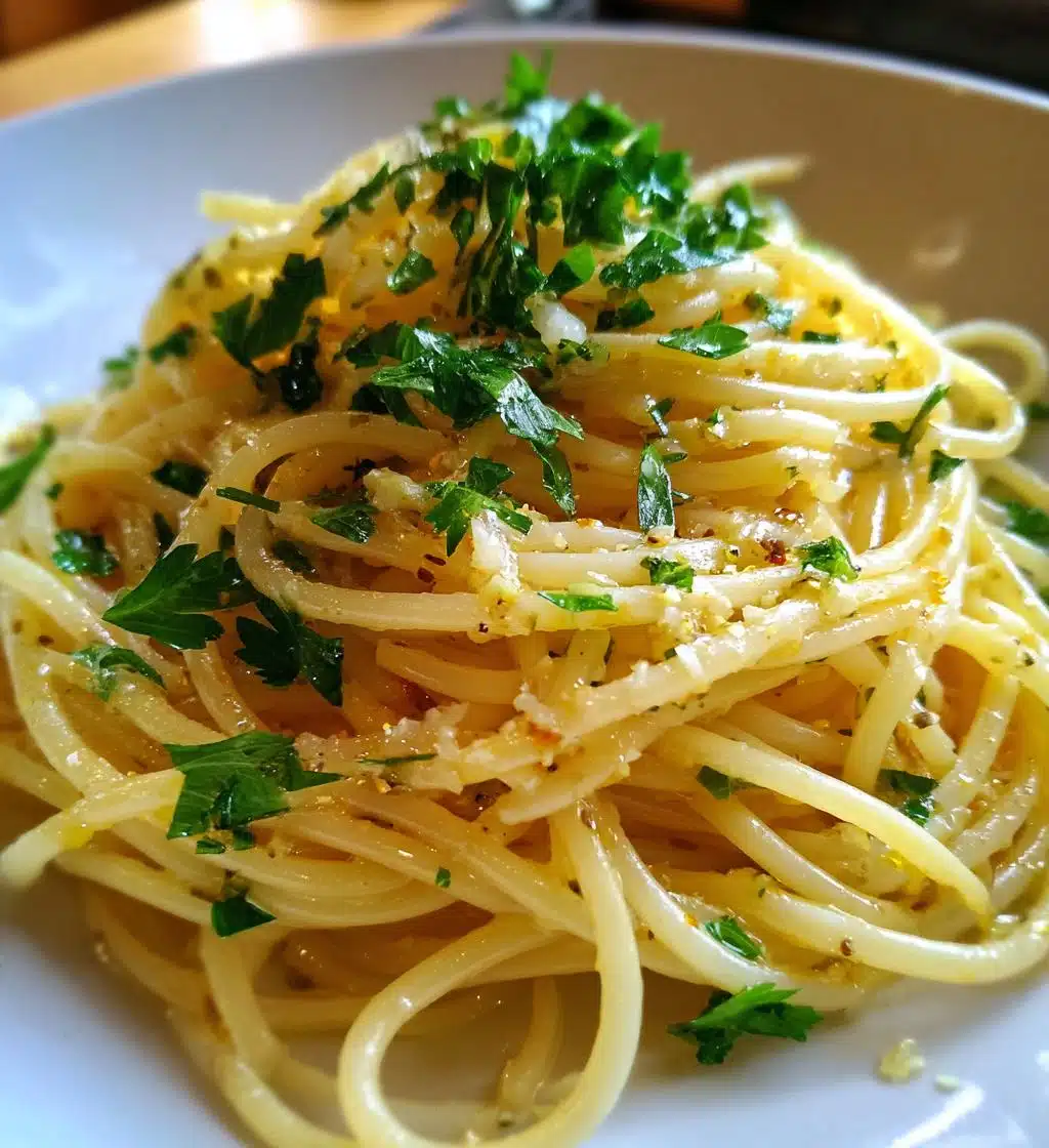 garlic noodles aglio e olio - detail 1