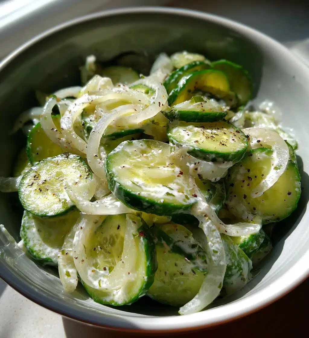 german cucumber salad - detail 1