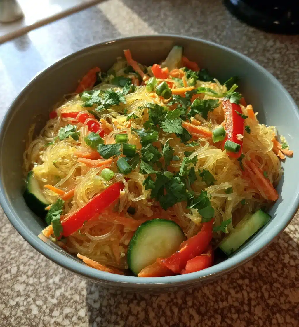 glass noodle salad - detail 1
