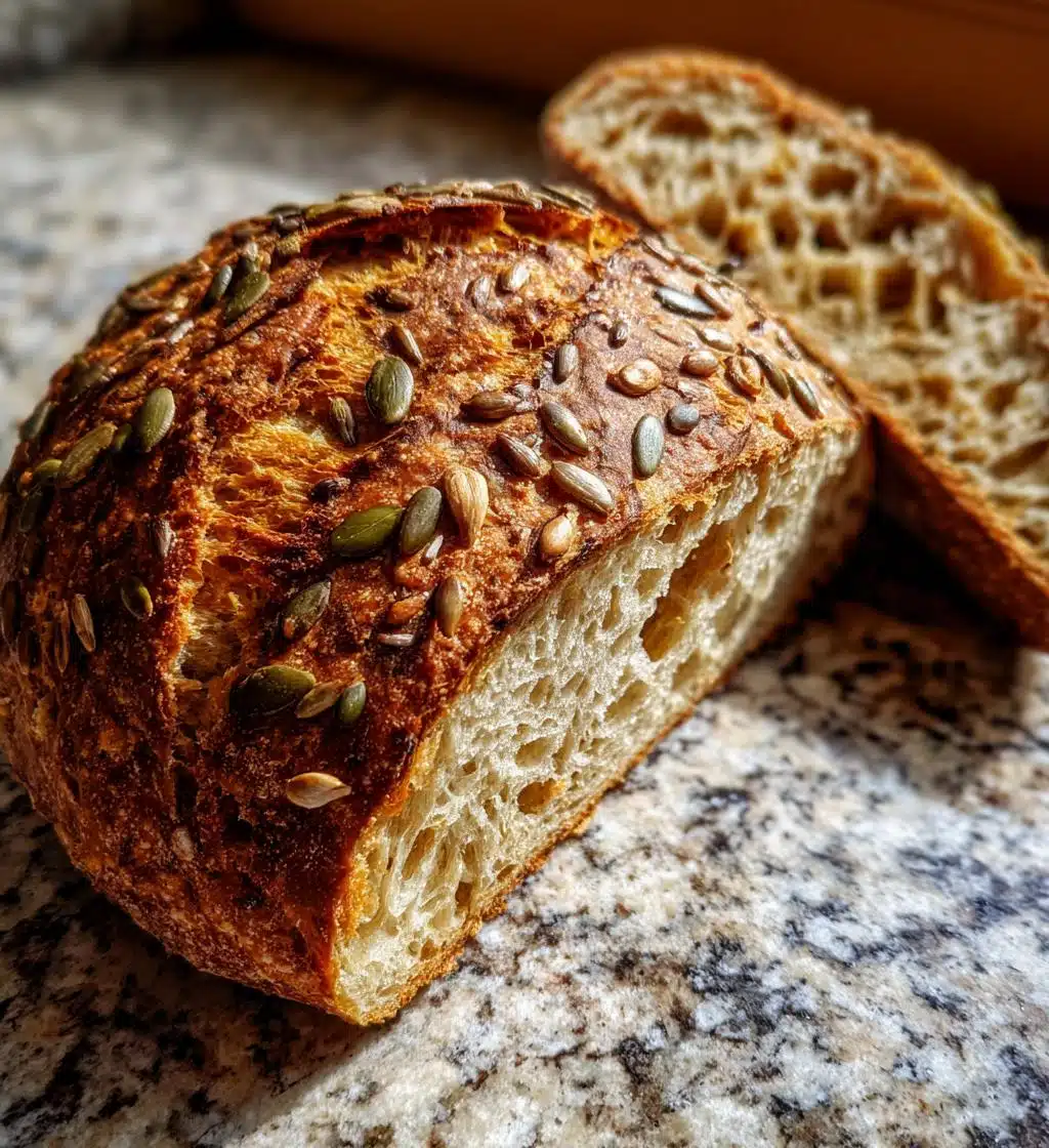 gluten free seeded bread - detail 1