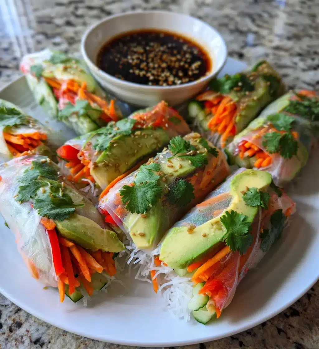 gluten free vegan spring rolls - detail 1