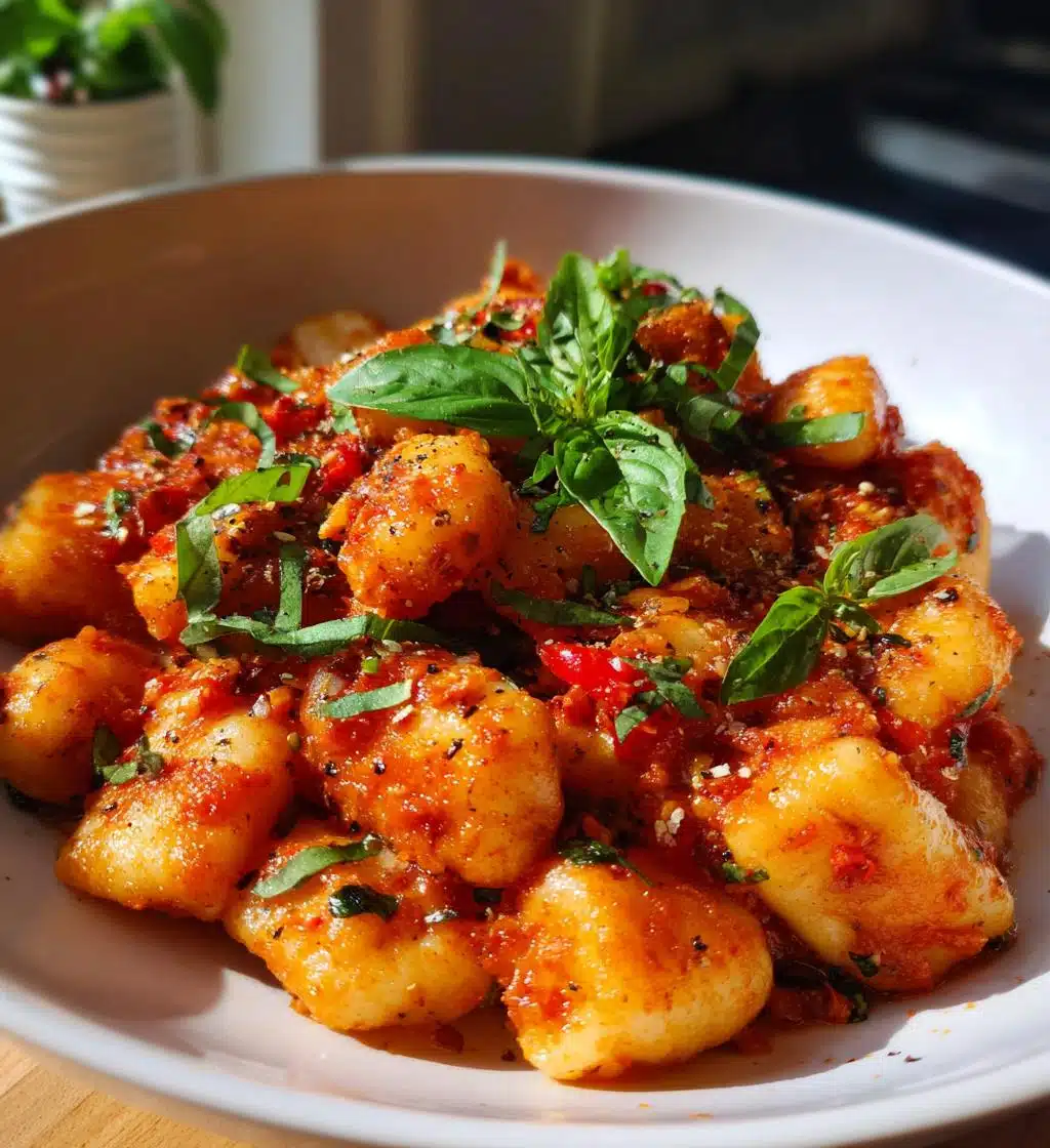 gnocchi arrabbiata vegan gluten free
