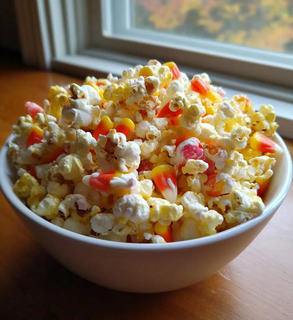 halloween candy corn popcorn recipe - detail 1