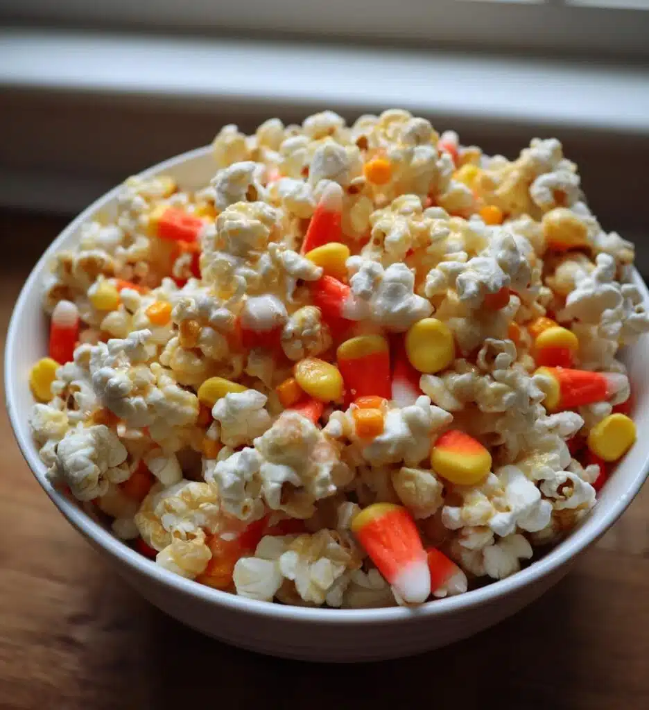 halloween candy corn popcorn recipe