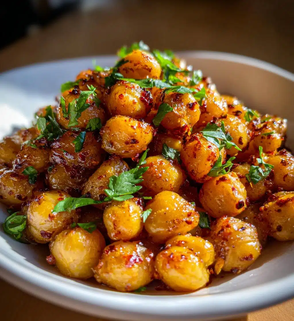 harissa chickpeas - detail 1