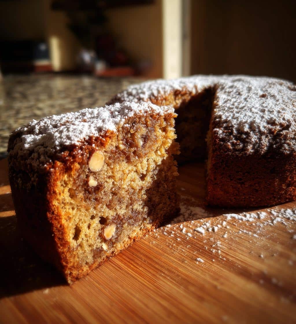 hazelnut date cake - detail 1