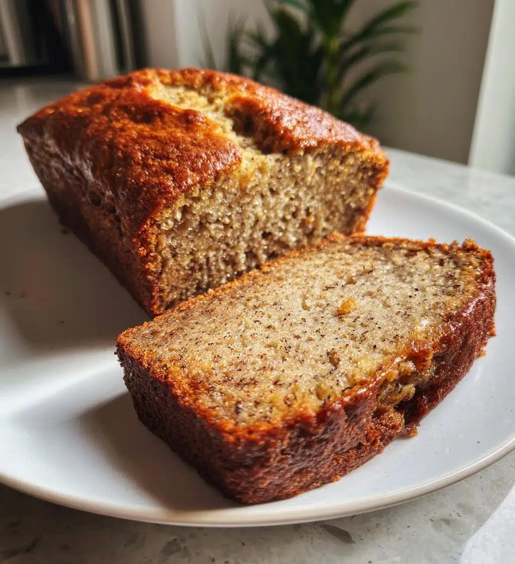 healthy banana bread - detail 1