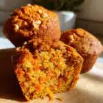 healthy carrot muffins