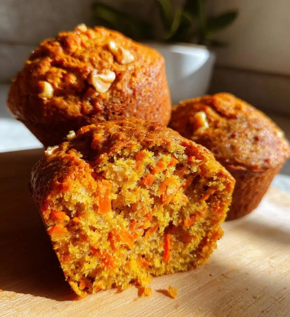 healthy carrot muffins