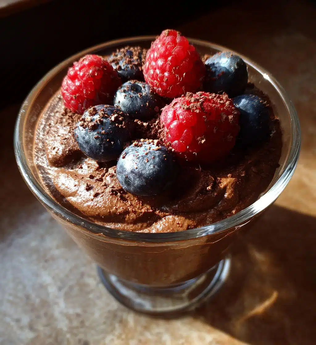healthy chocolate mousse