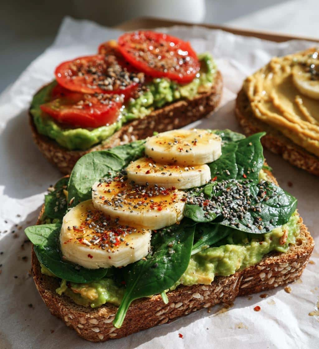 healthy vegan breakfast ideas toast toppings - detail 1