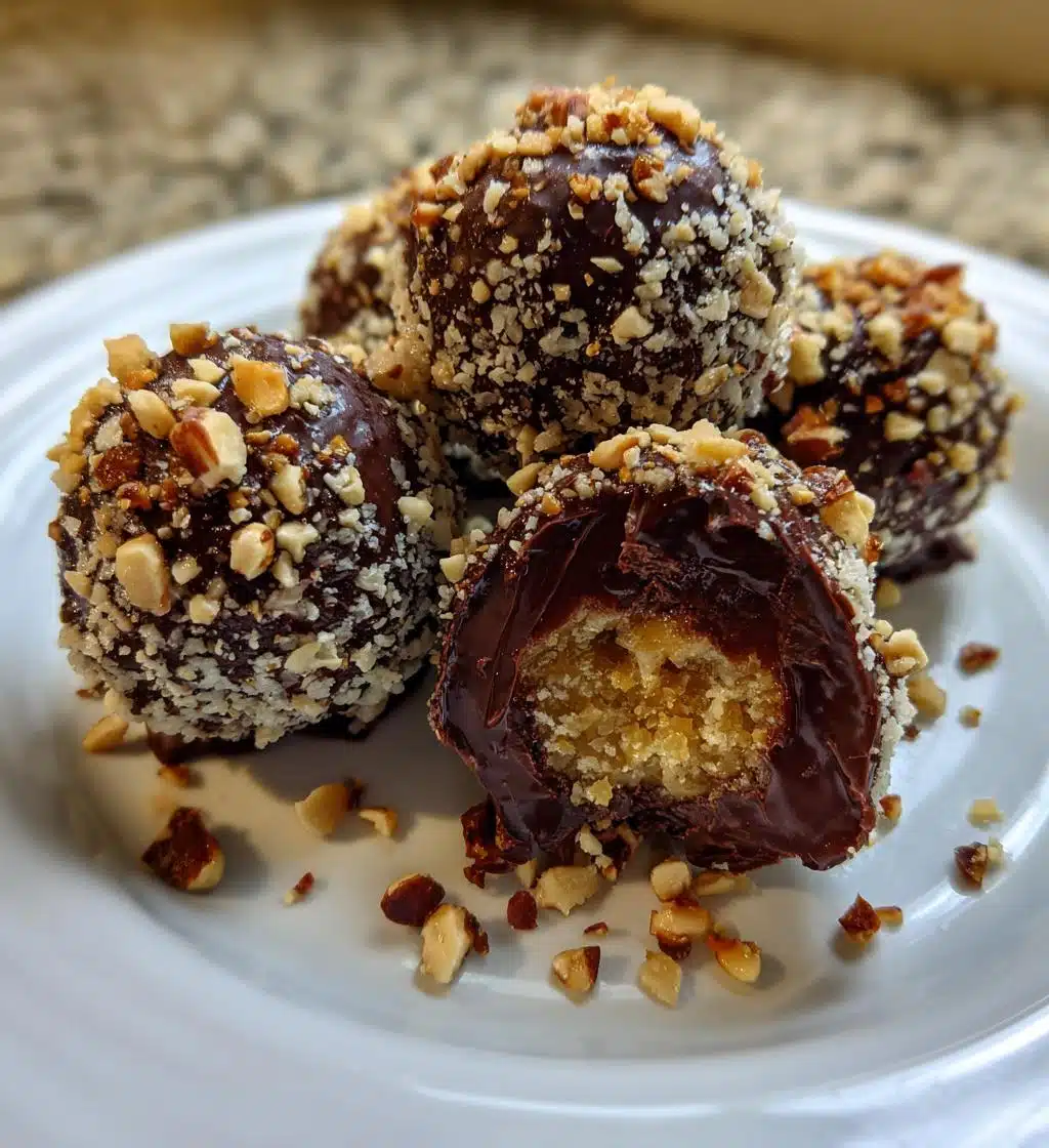 homemade ferrero rocher - detail 1