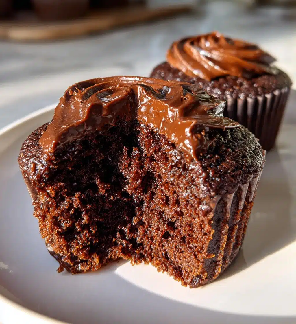 homemade moist chocolate cupcakes recipe - detail 1