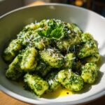 homemade spinach gnocchi