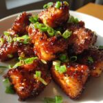 honey garlic salmon bites recipe