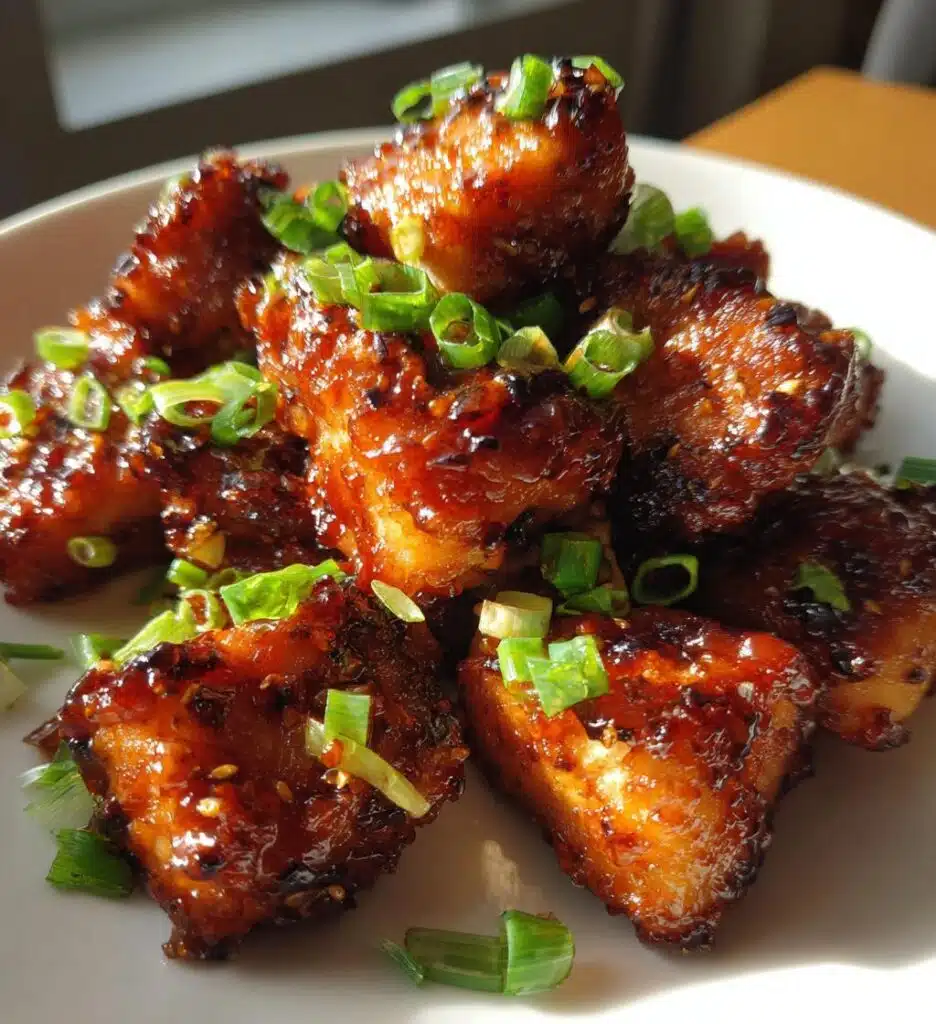 honey garlic salmon bites recipe