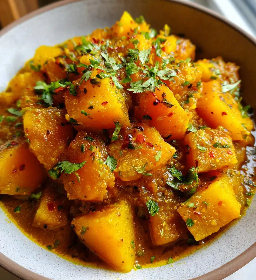 indian pumpkin curry - detail 1