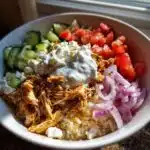 leftover chicken gyros bowls recipe