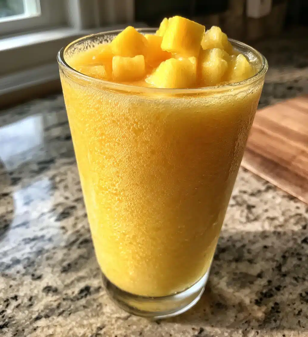 mango pineapple smoothie - detail 1