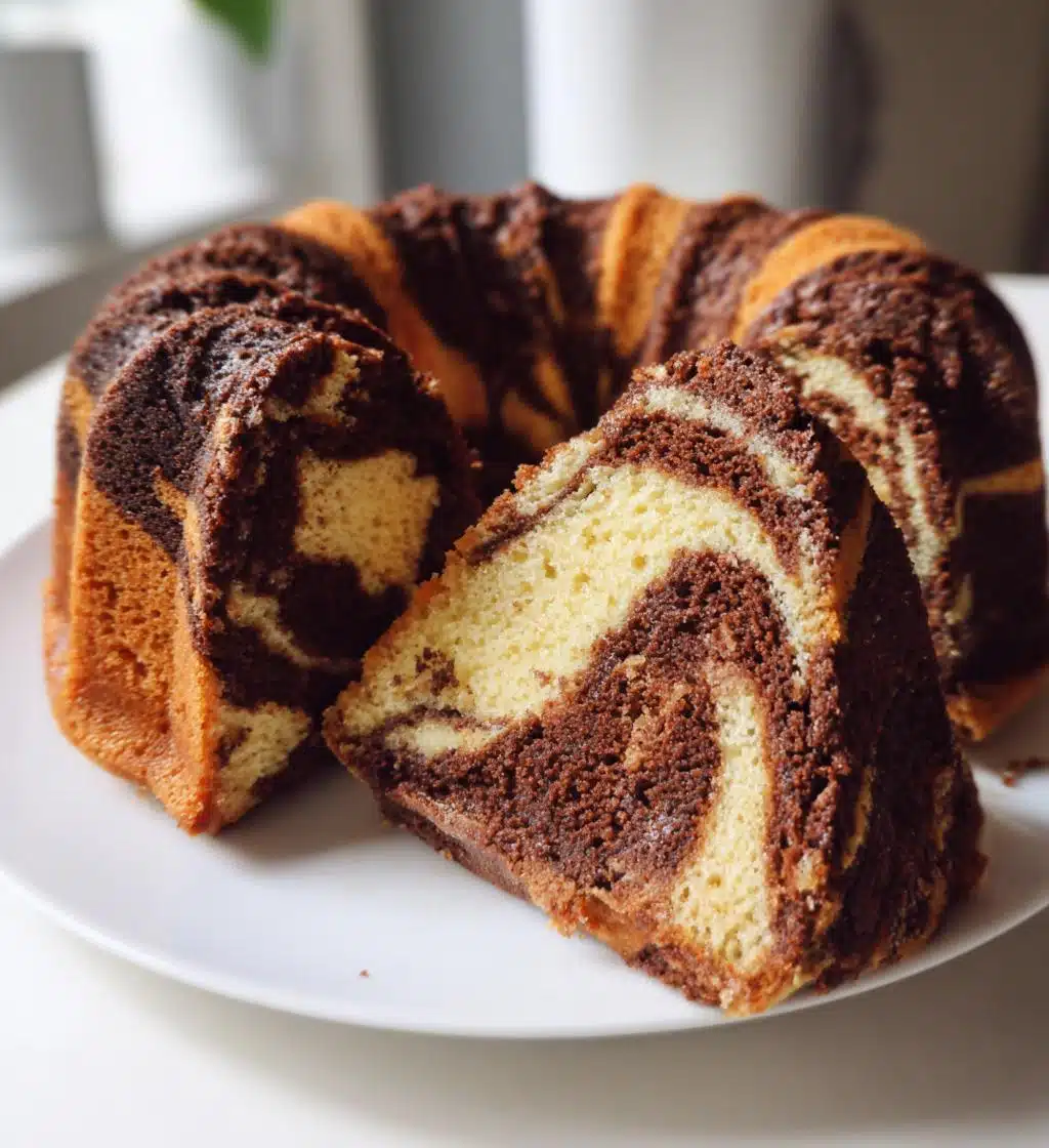 marble bundt cake - detail 1