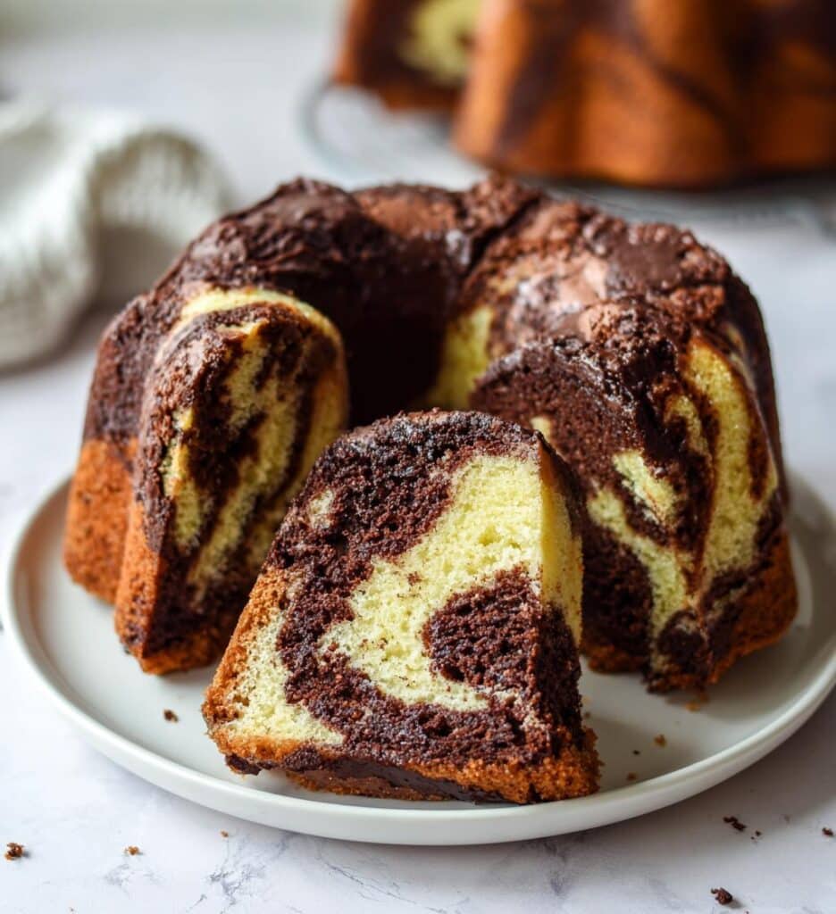 marble bundt cake