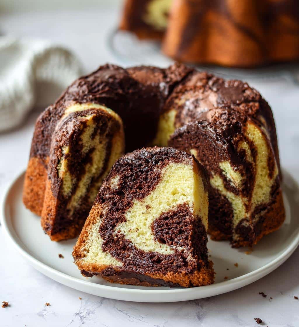 marble bundt cake