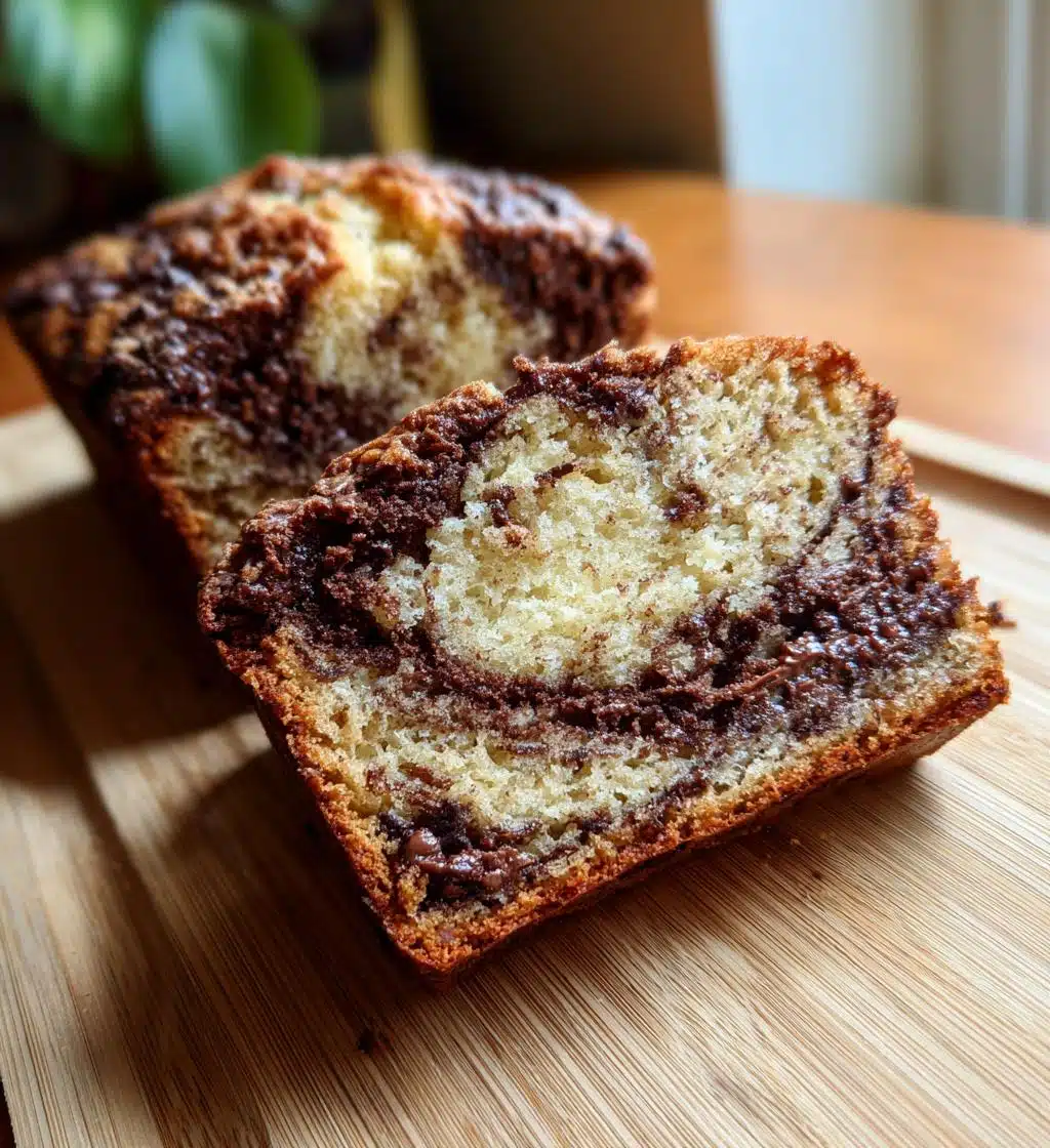 marbled banana bread vegan
