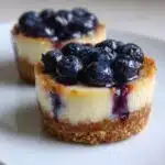 mini lemon blueberry cheesecakes recipe