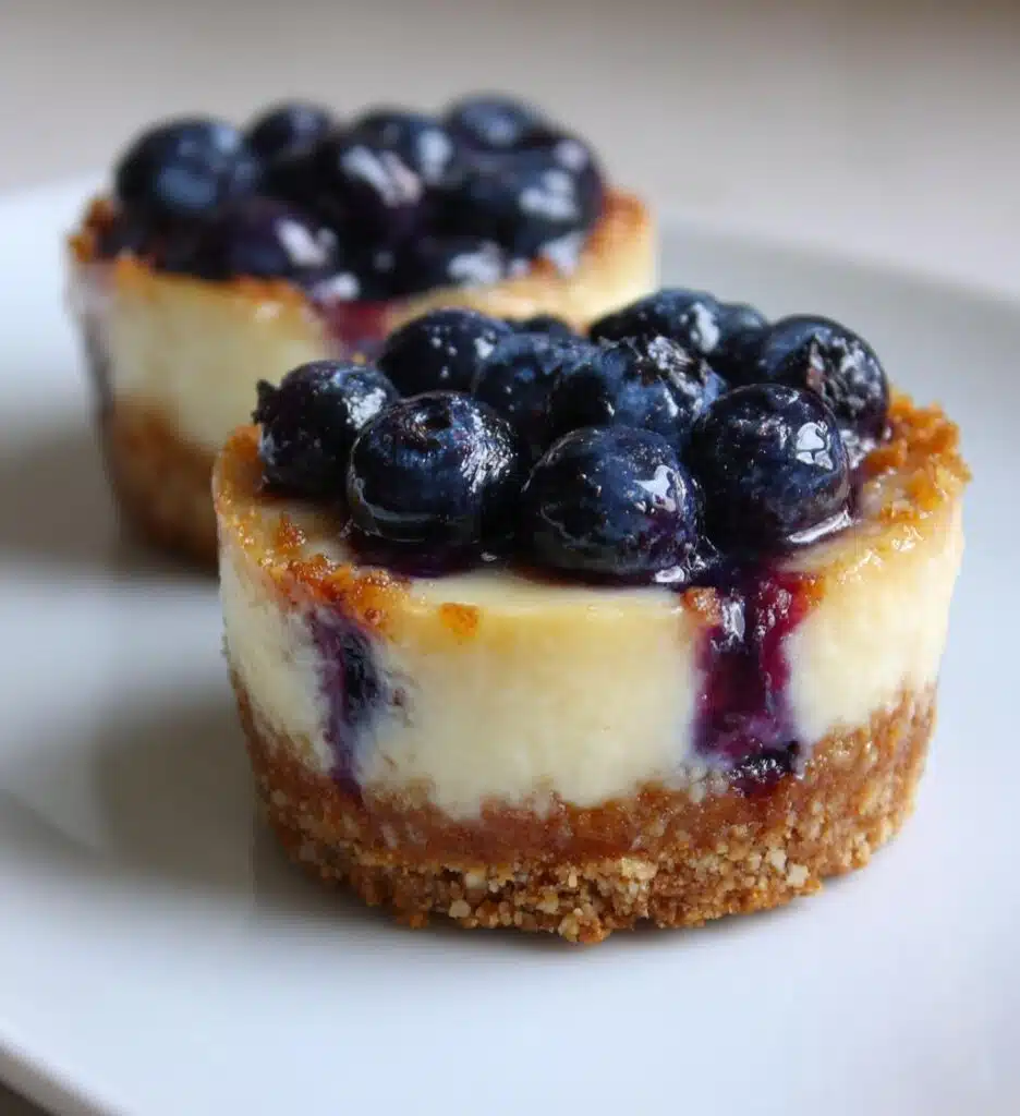 mini lemon blueberry cheesecakes recipe