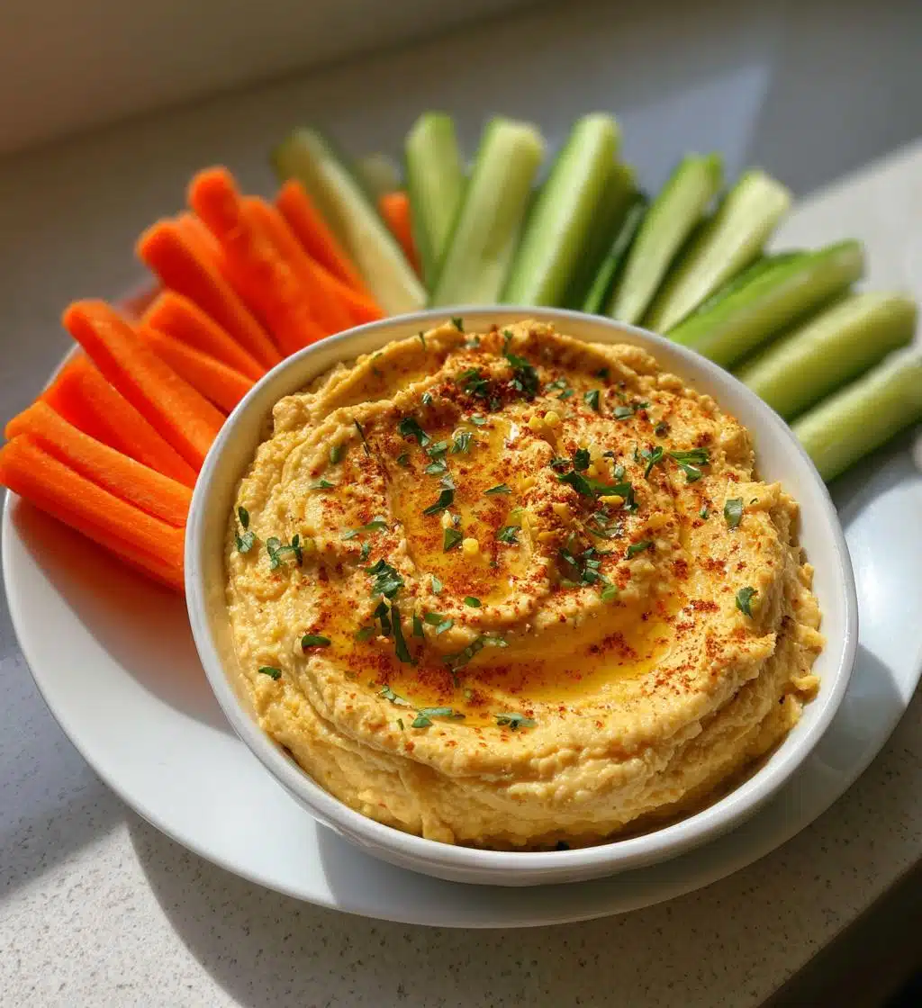 oil free hummus - detail 1
