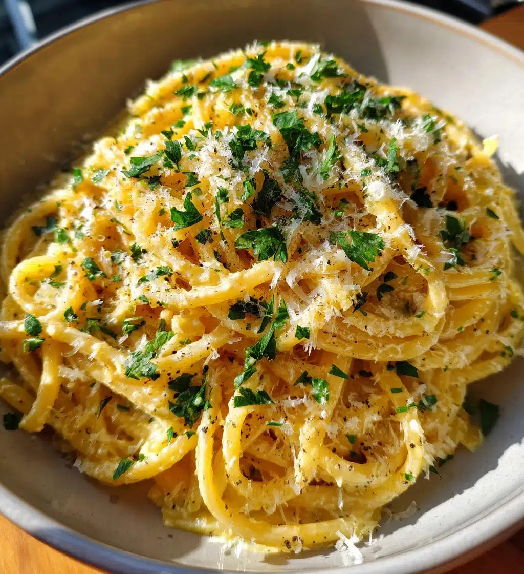 one pot lemon garlic parmesan pasta recipe