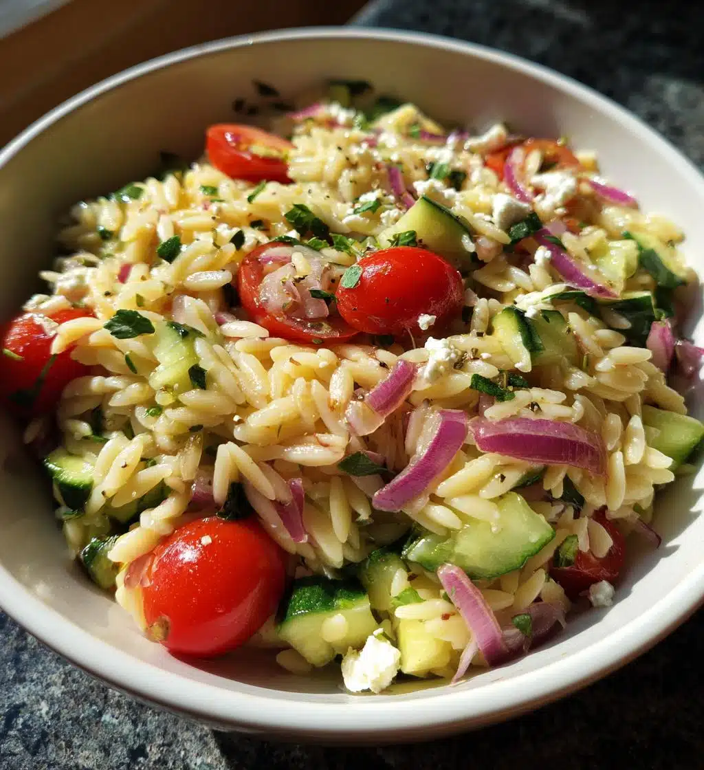 orzo salad - detail 1