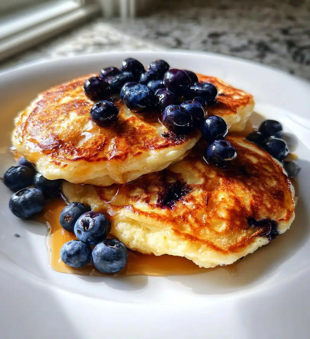 oven baked blueberry pancakes vegan - detail 1