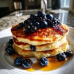 oven baked blueberry pancakes vegan