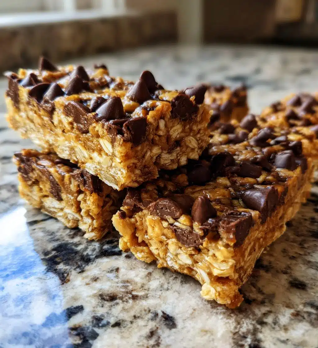 peanut butter crunch bars - detail 1