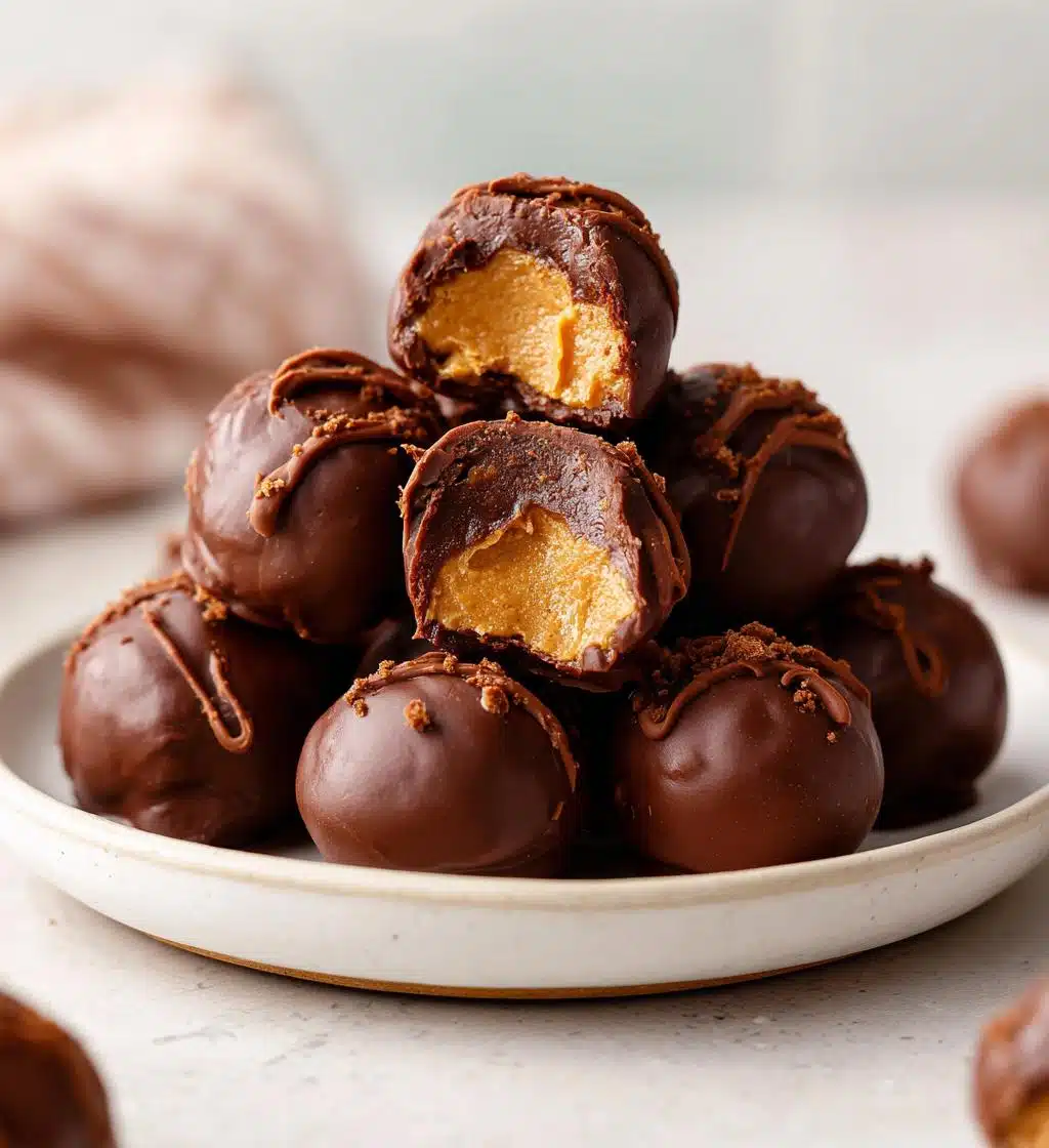 peanut butter truffles - detail 1
