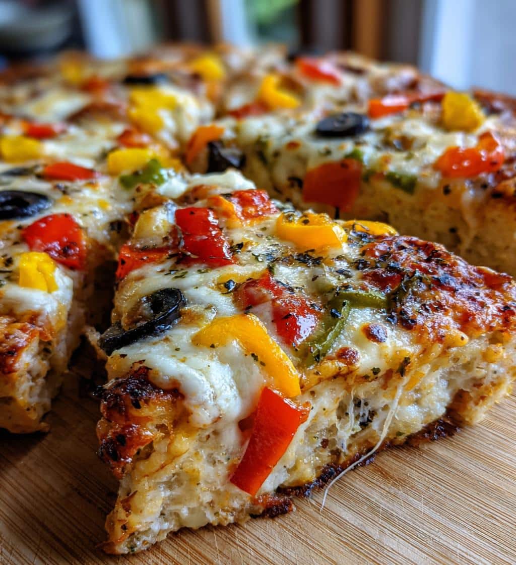 pizza baked oats - detail 1
