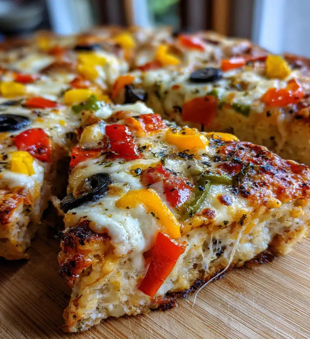 pizza baked oats - detail 1