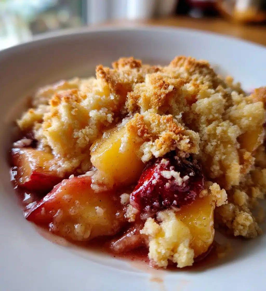 plum and apple crumble - detail 1