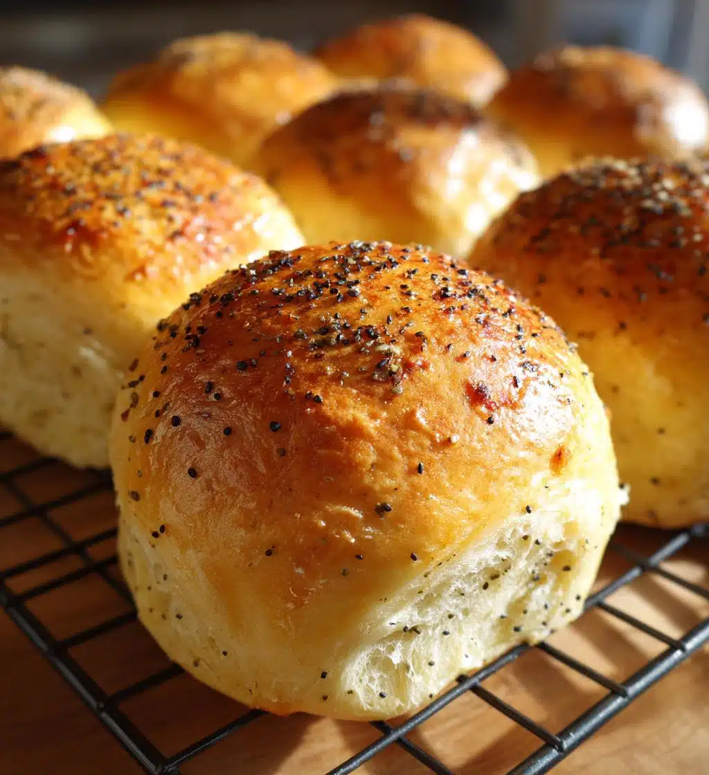 poppy seed yeast rolls - detail 1