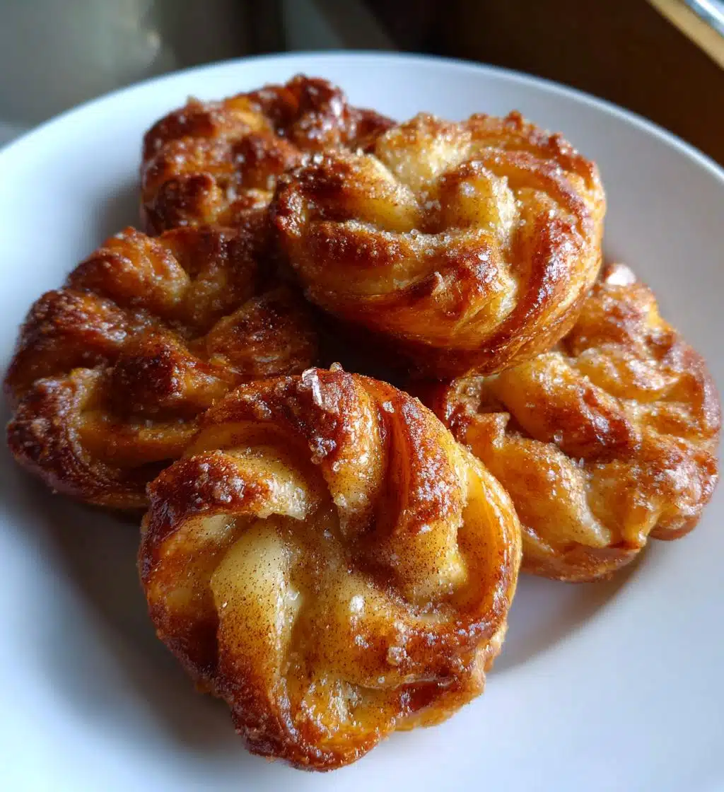 puff pastry apple rings - detail 1