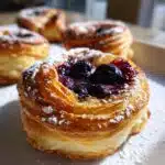 puff pastry blueberry danish
