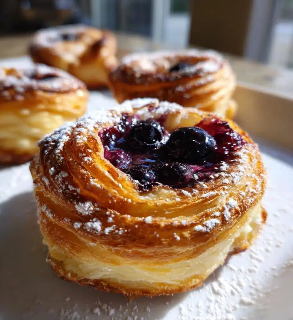 puff pastry blueberry danish