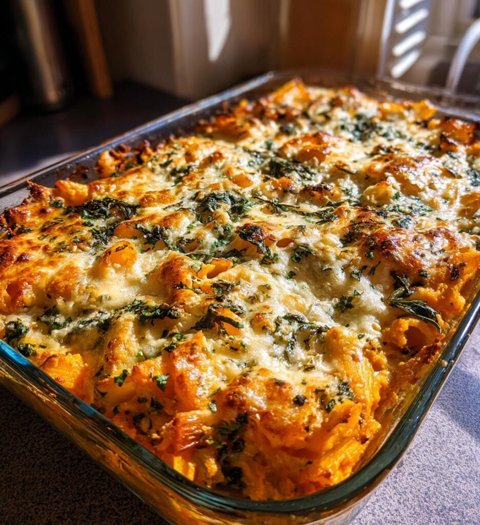 pumpkin pasta bake