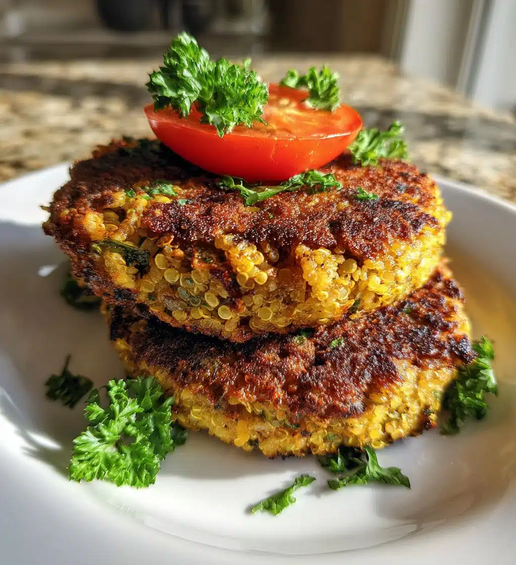 quinoa lentil burgers - detail 1