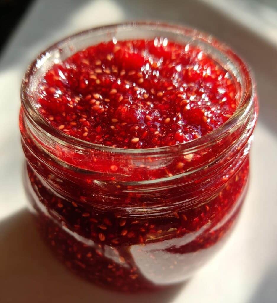 raspberry chia jam