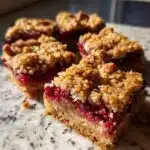 raspberry oatmeal crumble bars