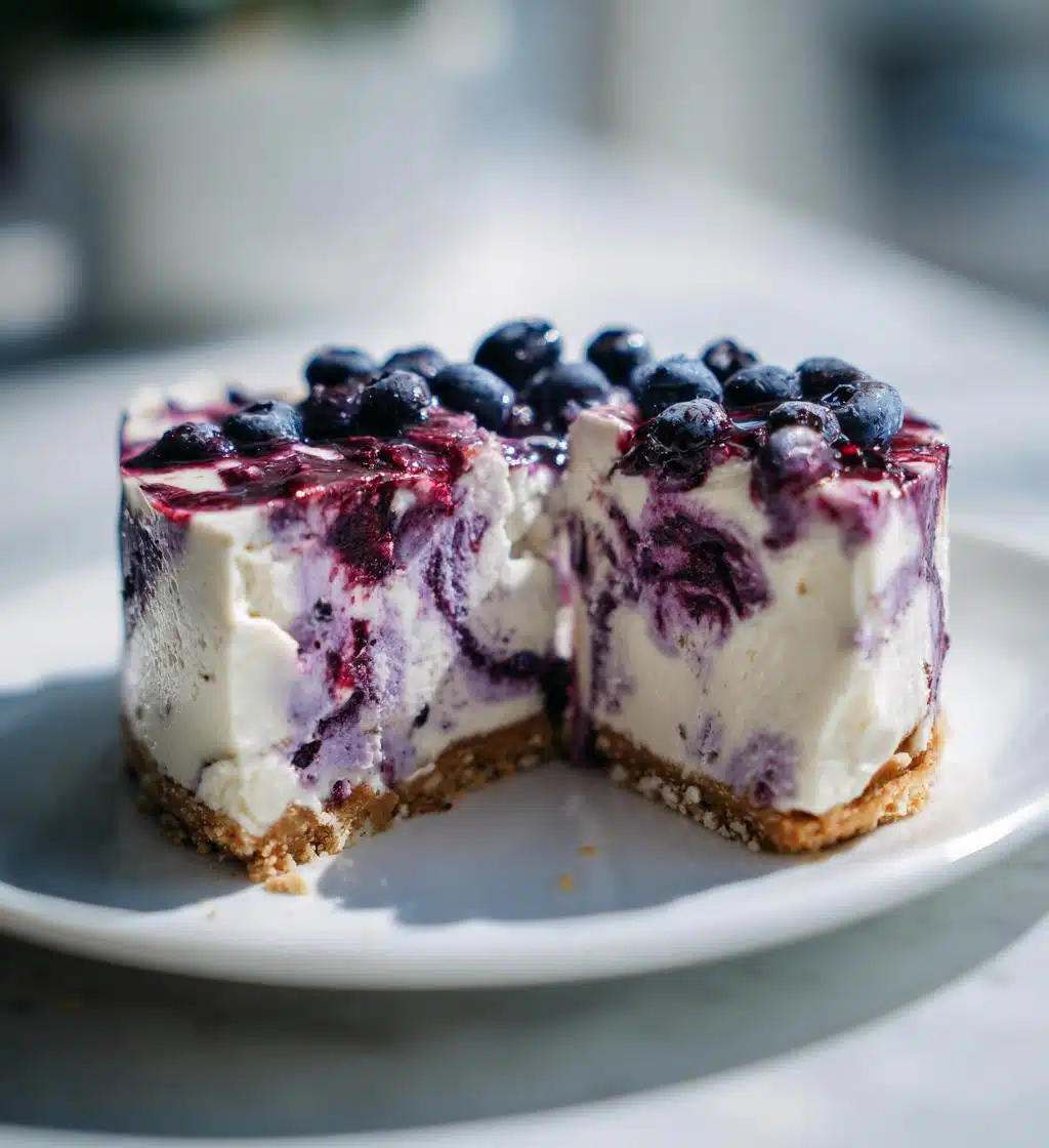 raw vegan blueberry cheesecake recipe - detail 1