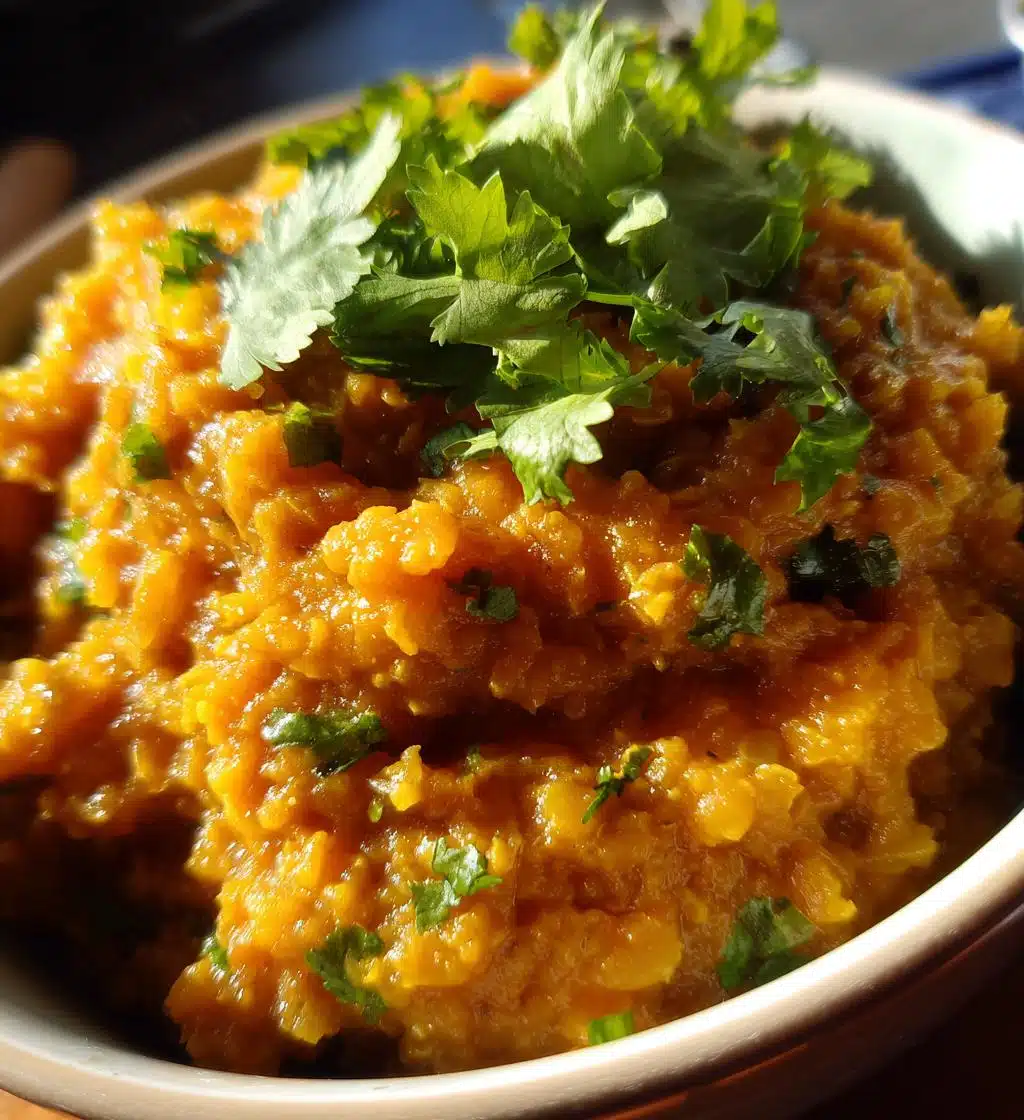 red lentil dahl - detail 1