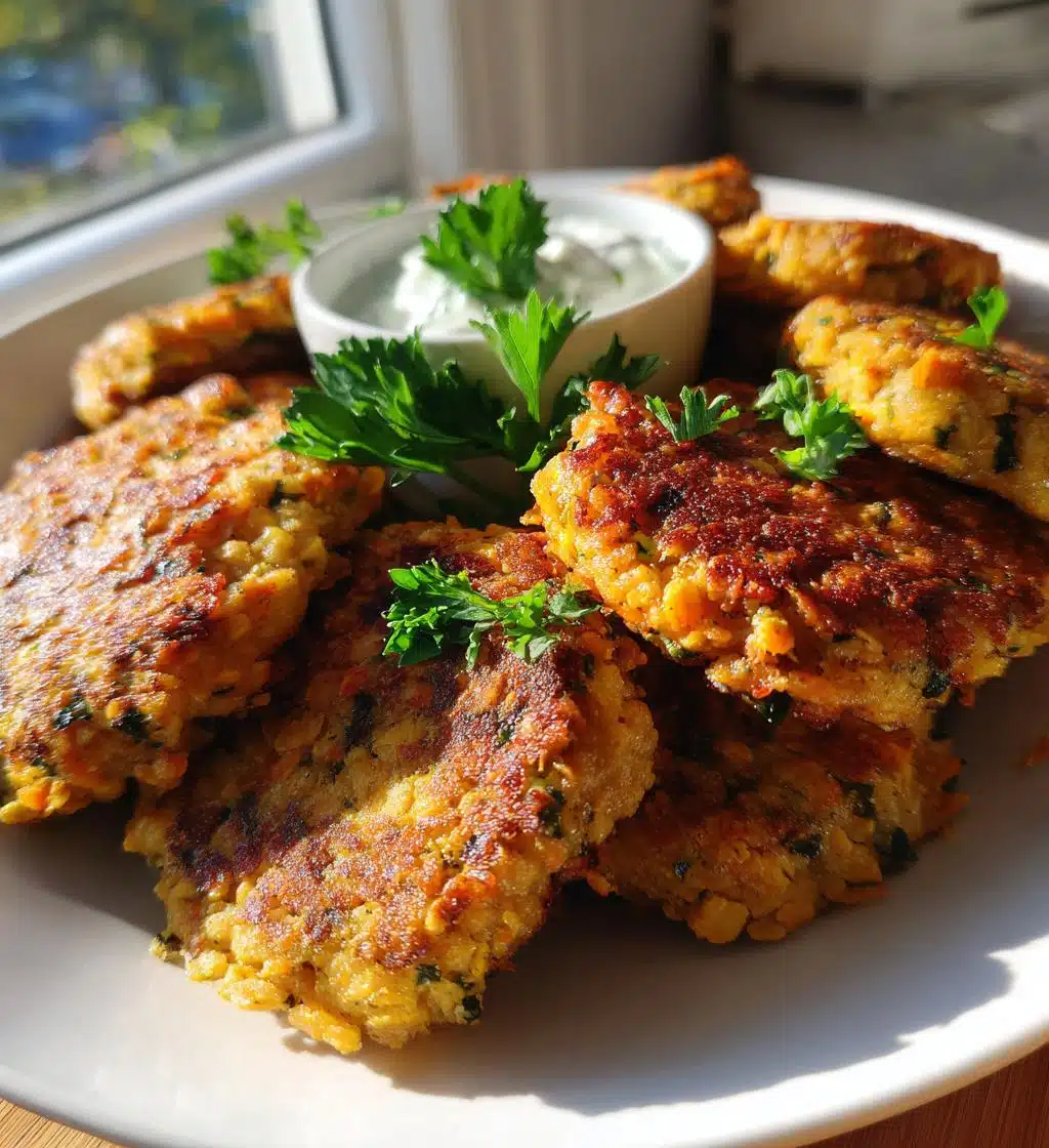 red lentil patties - detail 1